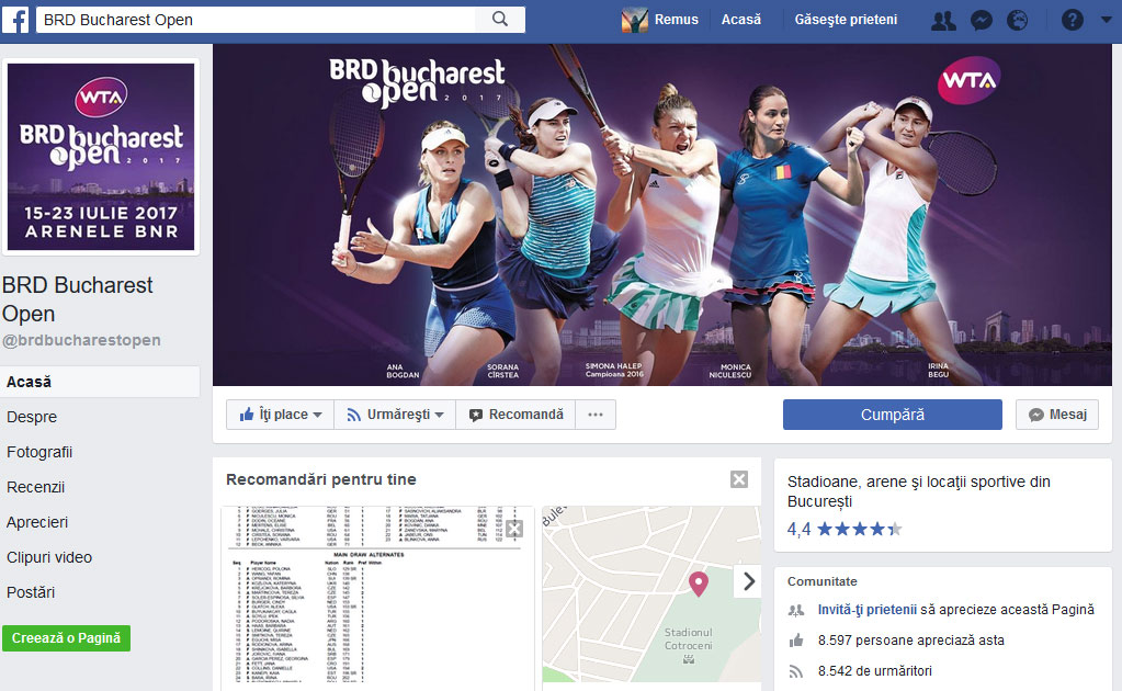 Bilete la Tenis BRD Bucharest Open